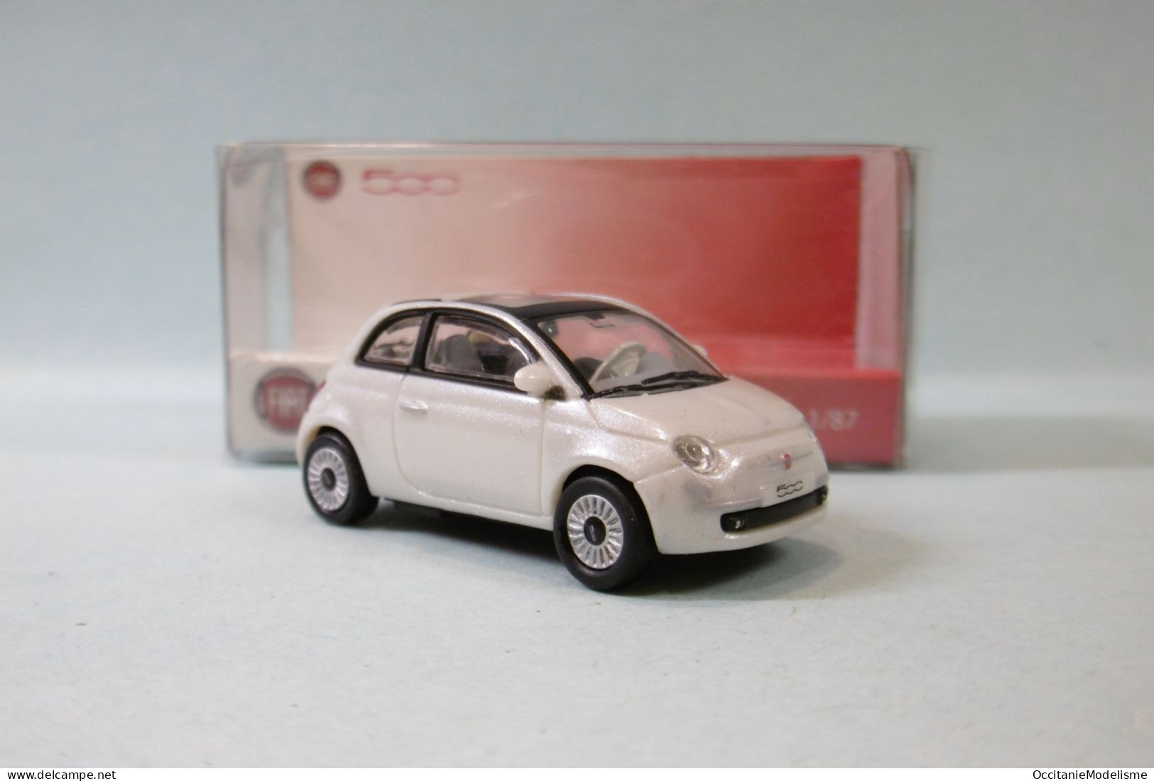 Norev - FIAT 500 2007 Blanc Réf. 770036 Neuf NBO HO 1/87 - Véhicules Routiers