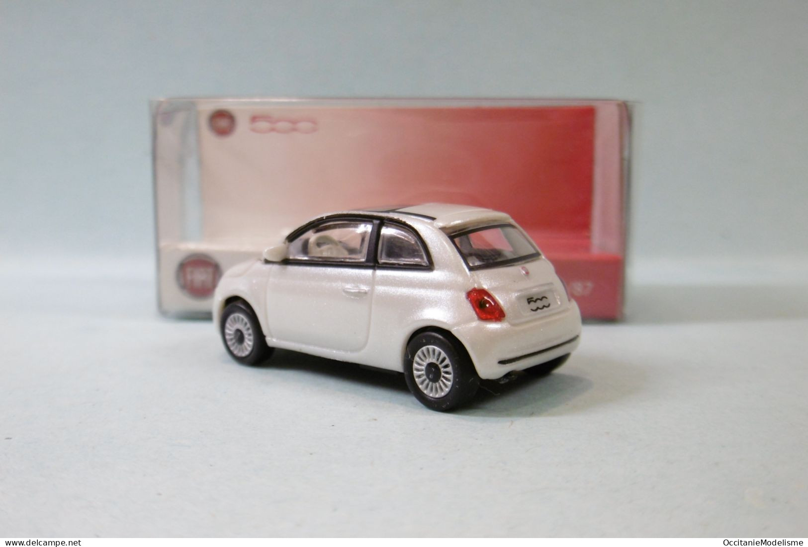 Norev - FIAT 500 2007 Blanc Réf. 770036 Neuf NBO HO 1/87 - Véhicules Routiers