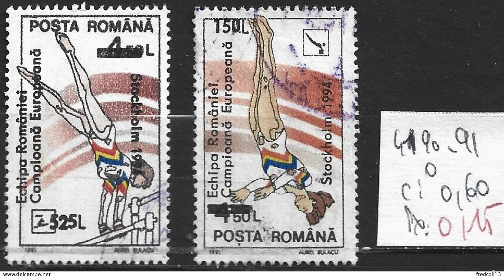 ROUMANIE 4190-91 Oblitérés Côte 0.60 € - Used Stamps