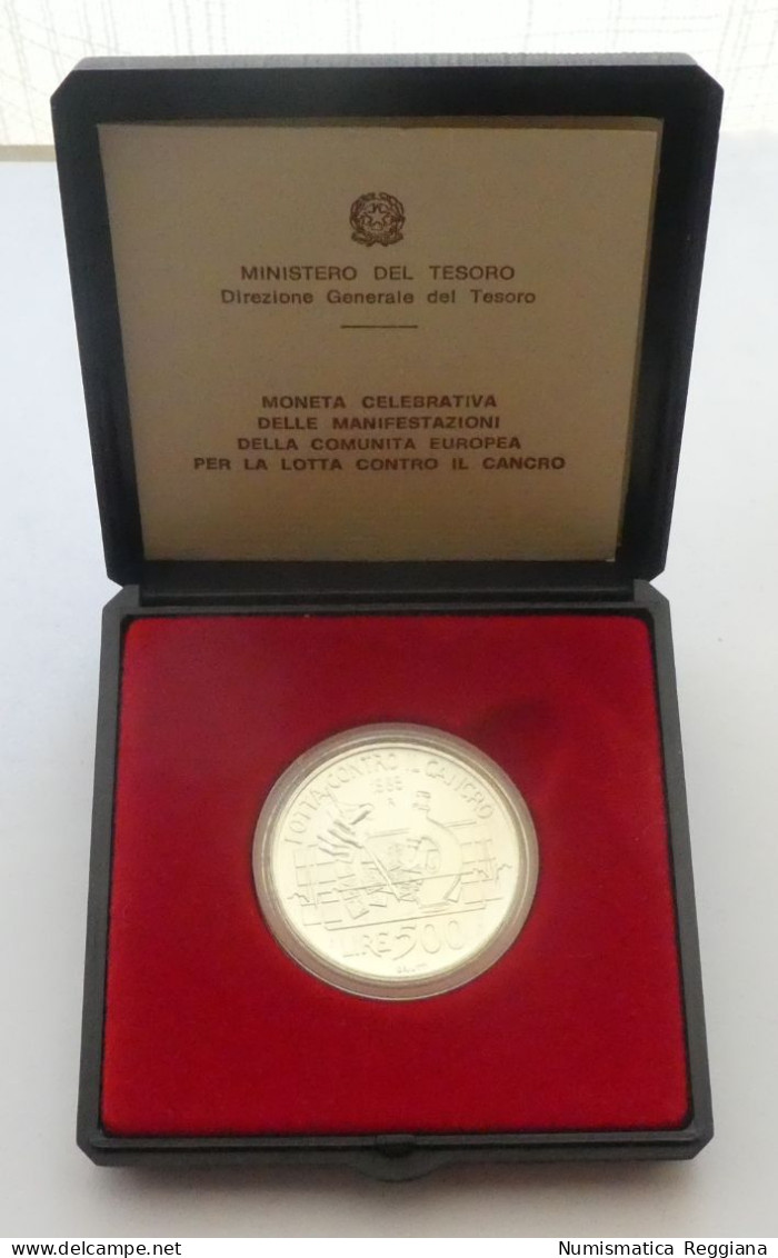 Repubblica Italiana - 500 Lire Argento 1989 Lotta Contro Il Cancro FDC - Nieuwe Sets & Proefsets