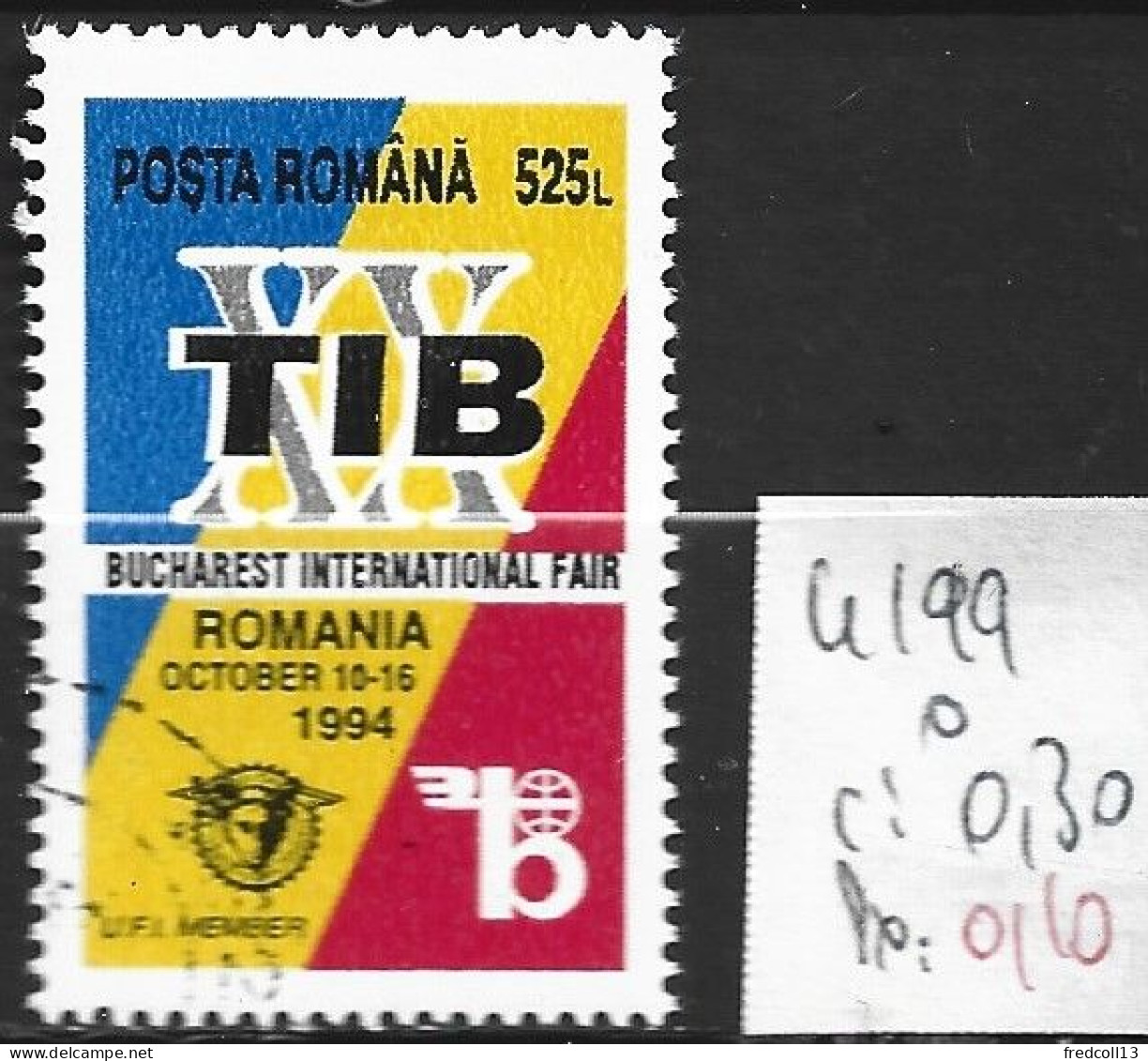 ROUMANIE 4199 Oblitéré Côte 0.30 € - Used Stamps