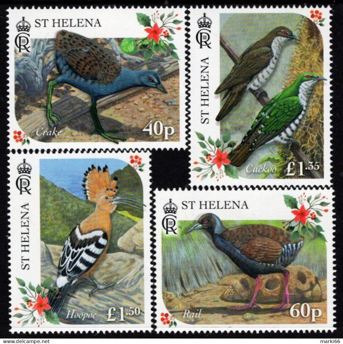 Saint Helena Island - 2023 - Extinct Land Birds - Mint Stamp Set - Sainte-Hélène