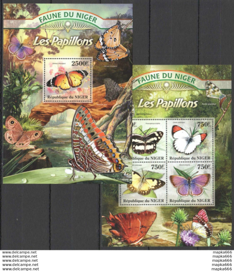 St2809 2013 Niger Fauna Butterflies Les Papillons Kb+Bl Mnh - Vlinders