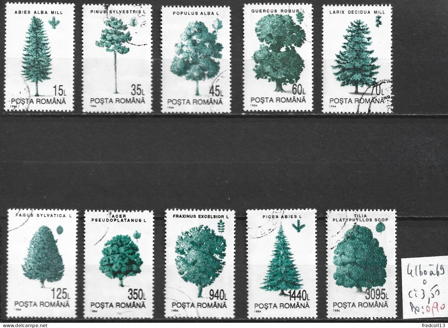 ROUMANIE 4160 à 69 Oblitérés Côte 3.50 € - Used Stamps