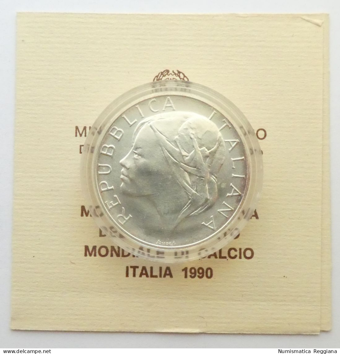 Repubblica Italiana - 500 Lire Argento 1990 Mondiali Di Calcio Italia FDC - Mint Sets & Proof Sets