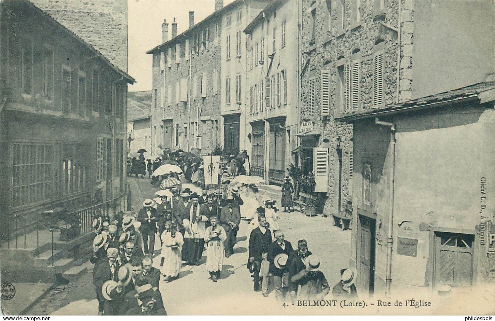 LOIRE  BELMONT  Rue De L'église - Belmont De La Loire