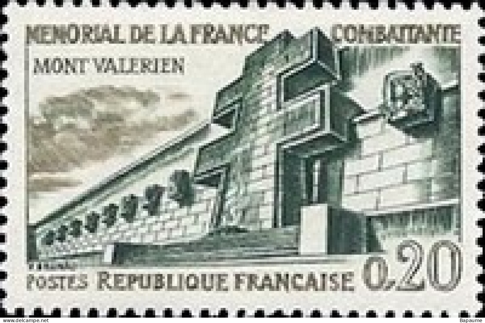 France - Yvert & Tellier N°1335 - Hauts Lieux De La Résistance - Mont Valérien - Neuf** NMH - Cote Catalogue 1€ - Neufs