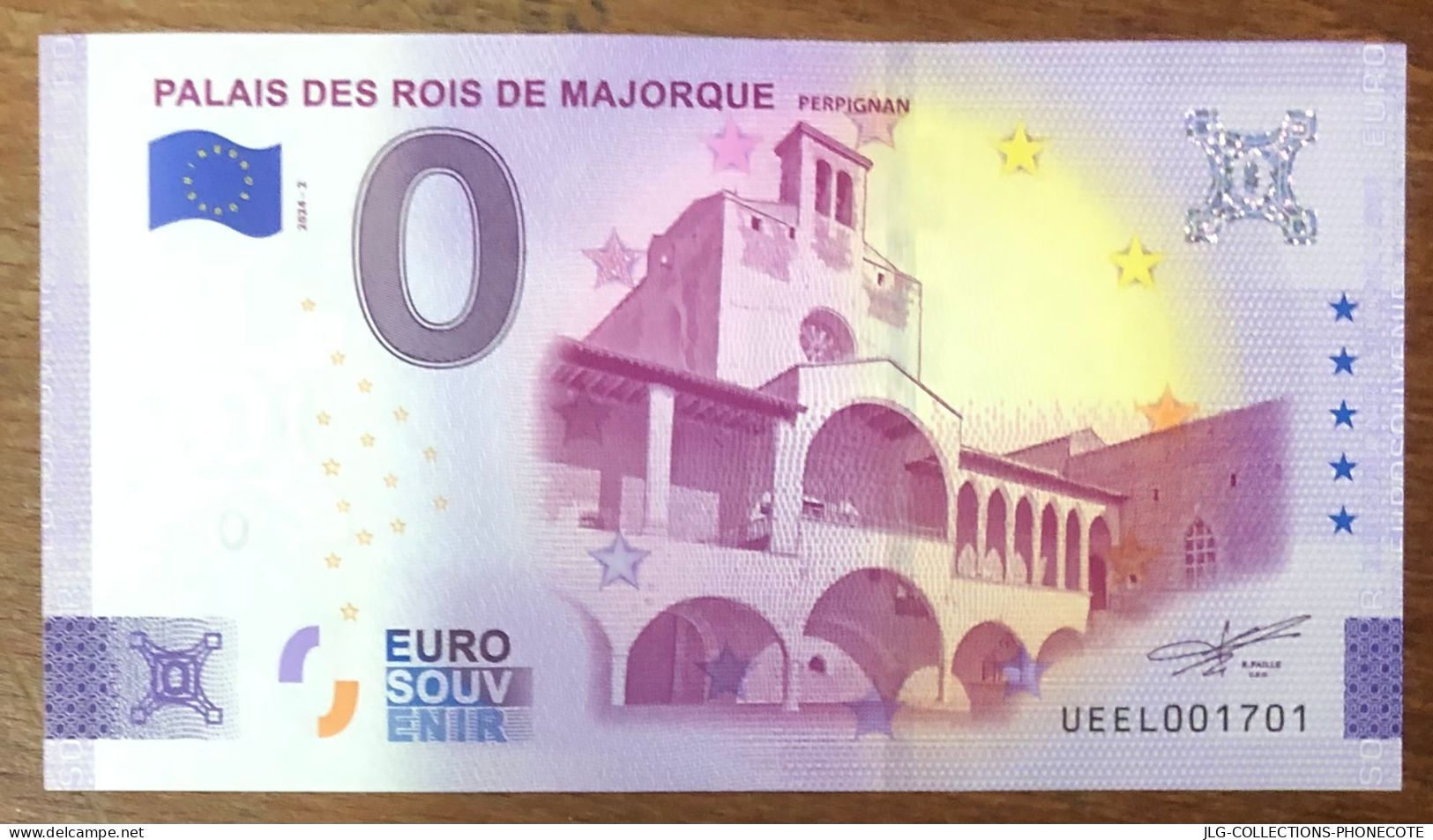 2024 PALAIS DES ROIS DE MAJORQUE PERPIGNAN BILLET 0 EURO SOUVENIR 0 EURO SCHEIN BANKNOTE PAPER MONEY BILLETE - Pruebas Privadas