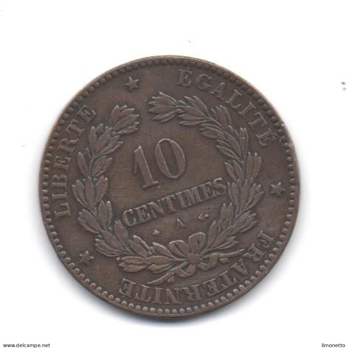 France- CERES - 1872 A - 10 Cts   En Bronze   - Cat Fayette  N° 265 A   - Sup  - - 10 Centimes