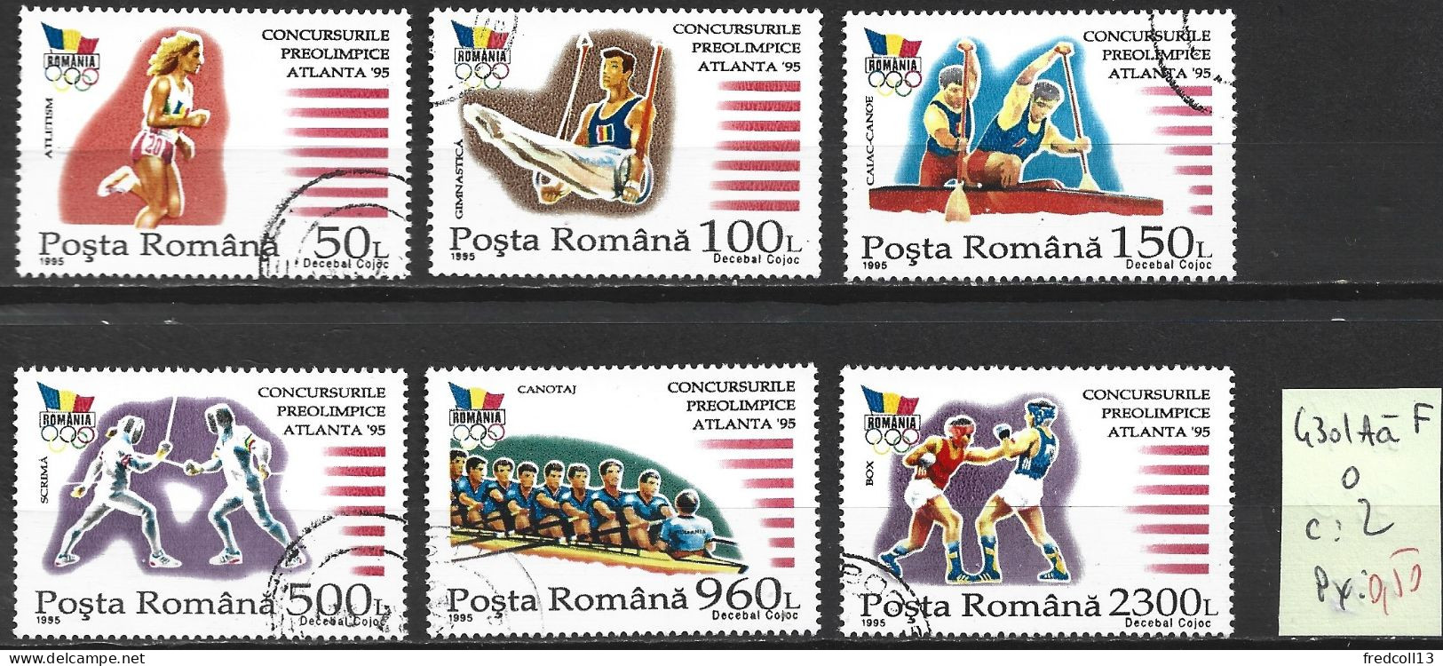 ROUMANIE 4301 A à F Oblitérés Côte 2 € - Used Stamps