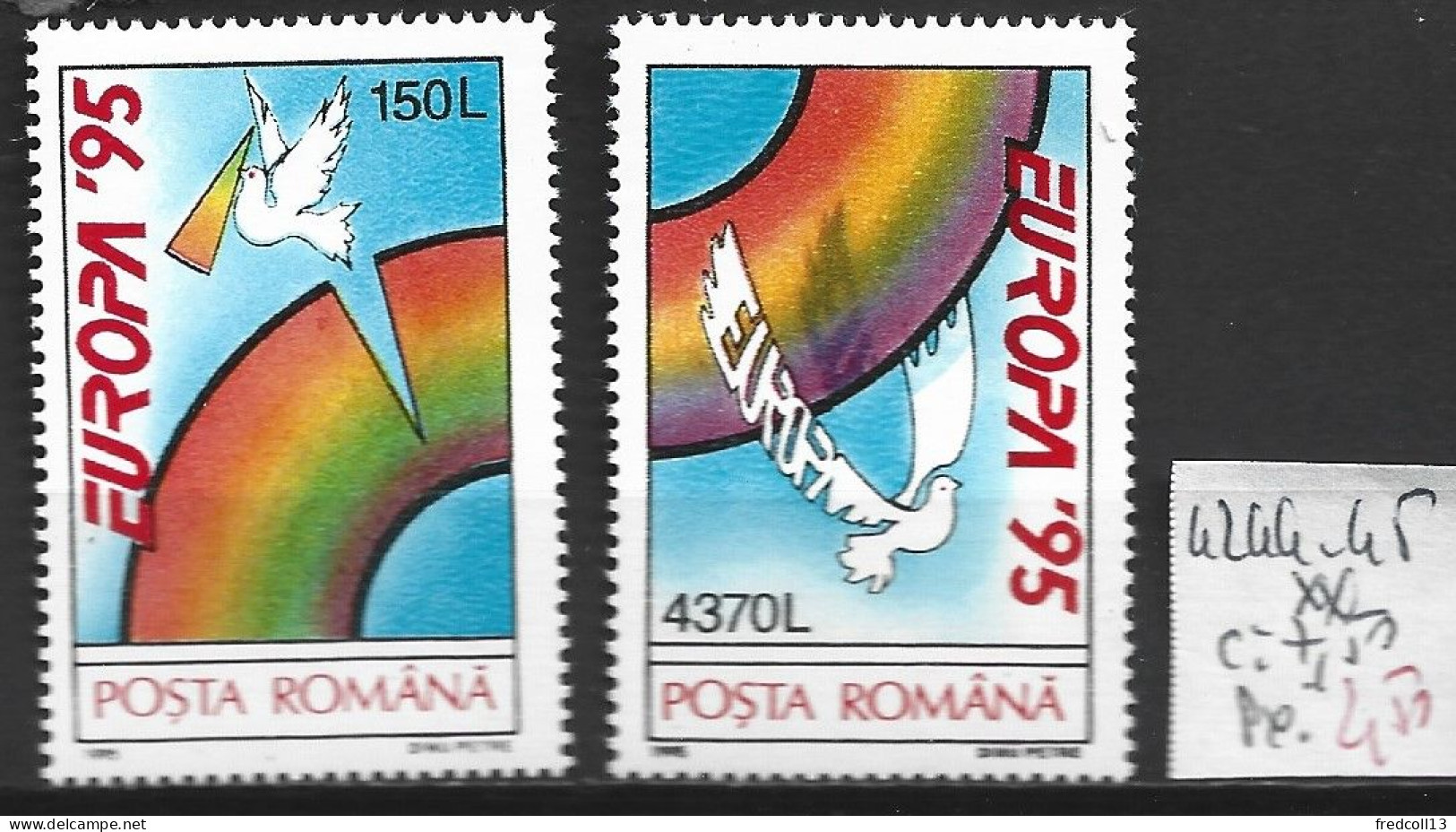 ROUMANIE 4244-45 ** Côte 7.50 € - Unused Stamps