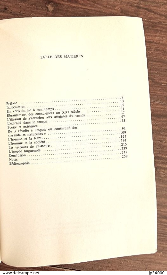 Andre Chamson Et L'histoire. Une Philosophie De La Paix Par G. Castel (1980) - Psychology/Philosophy