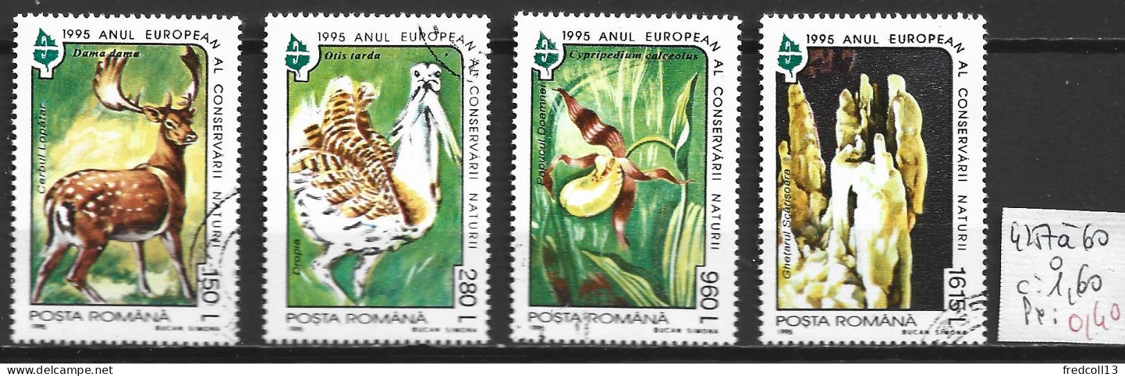 ROUMANIE 4257 à 60 Oblitérés Côte 1.60 € - Used Stamps