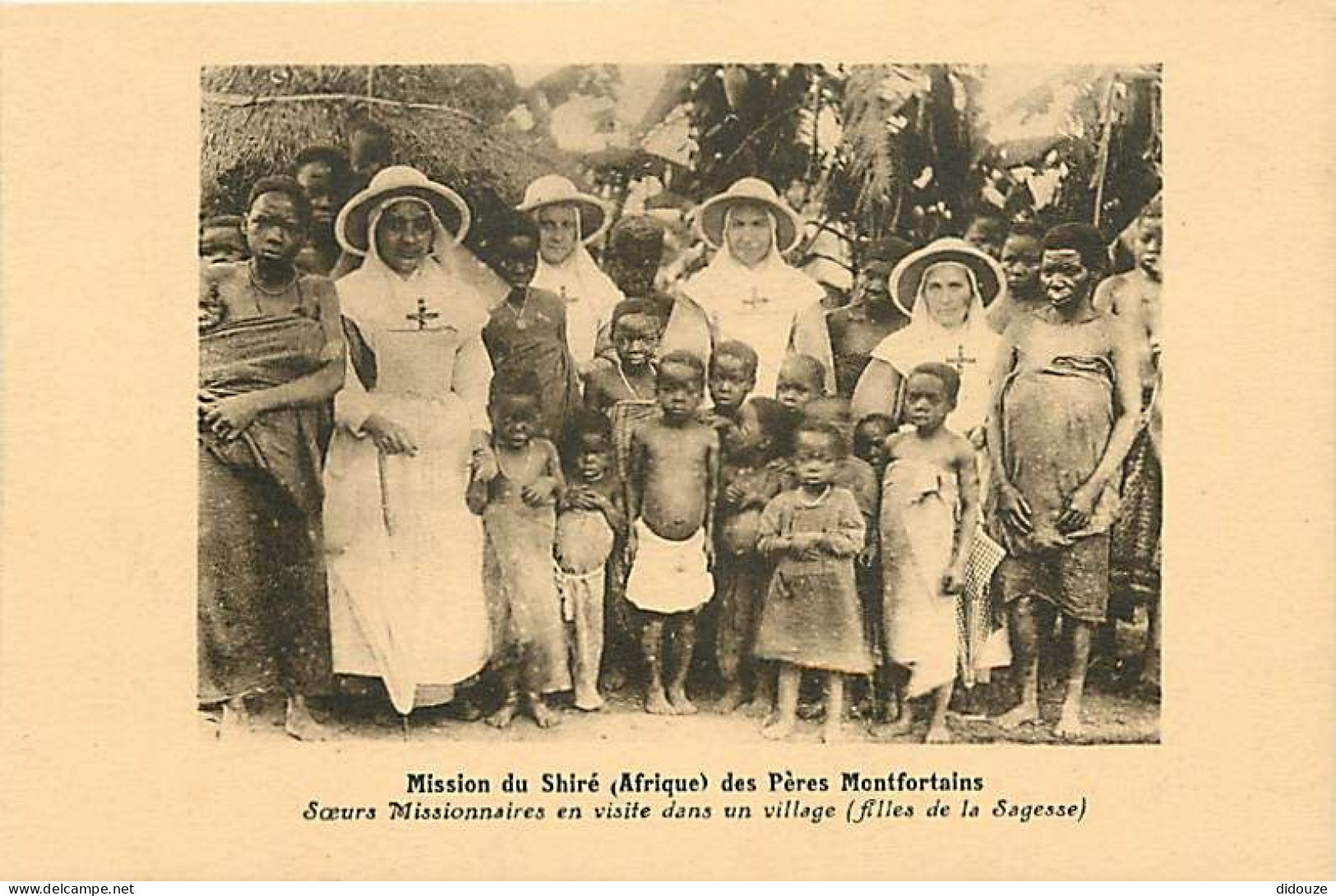 Pays - Malawi - Mission Du Shiré (Afrique) Des Pères Nontfortains - Soeurs Missionnaires En Visite Dans Vn Village (fill - Malawi