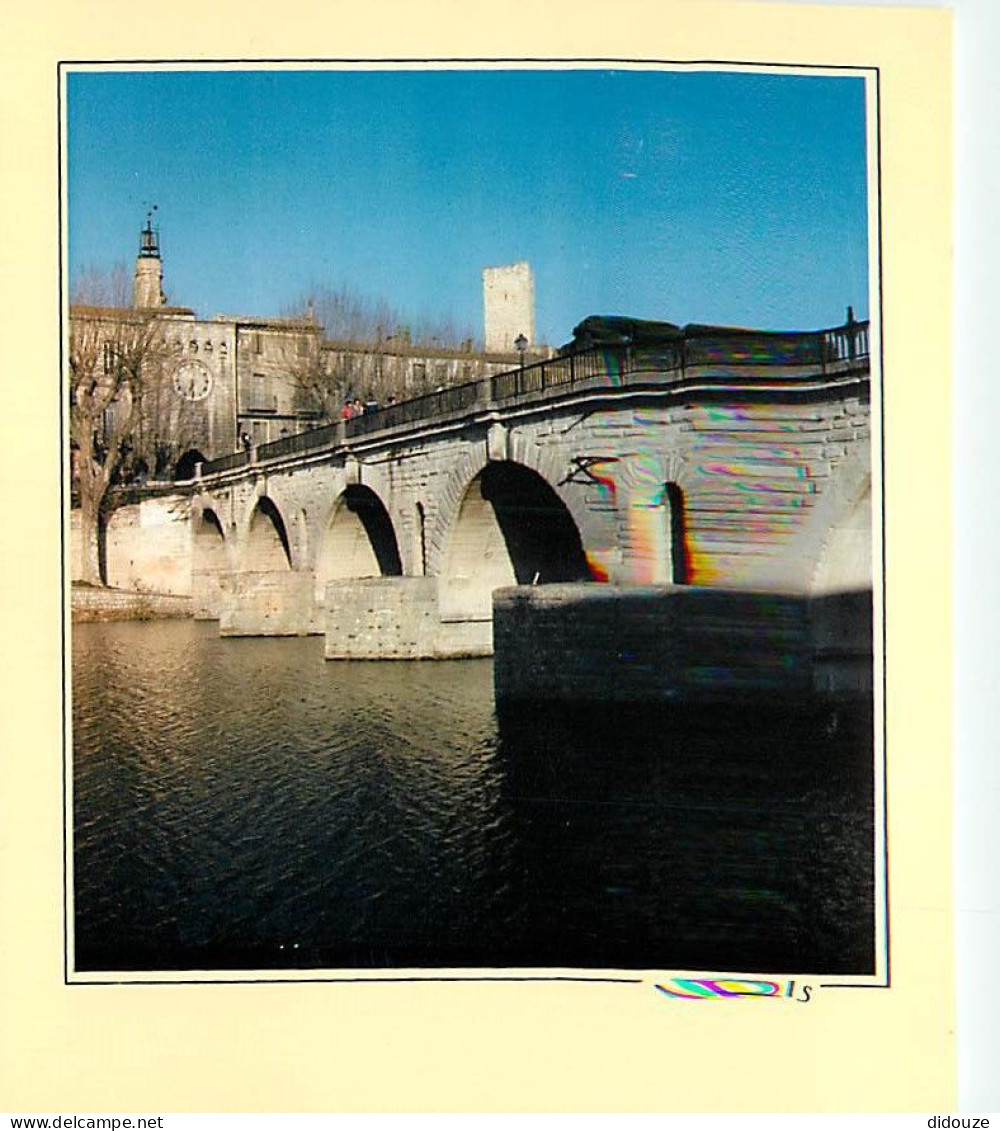 30 - Sommières - Cité Romaine Et Médiévale - Le Pont Romain (Ier Siècle De Notre ère, 17 Arches,  189 M.) Au Pied De La  - Sommières