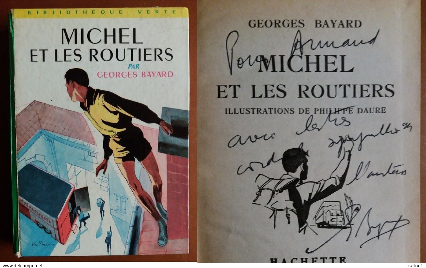 C1  Georges BAYARD - MICHEL ET LES ROUTIERS 1964 Dedicace ENVOI SIGNED Port Inclus France - Biblioteca Verde