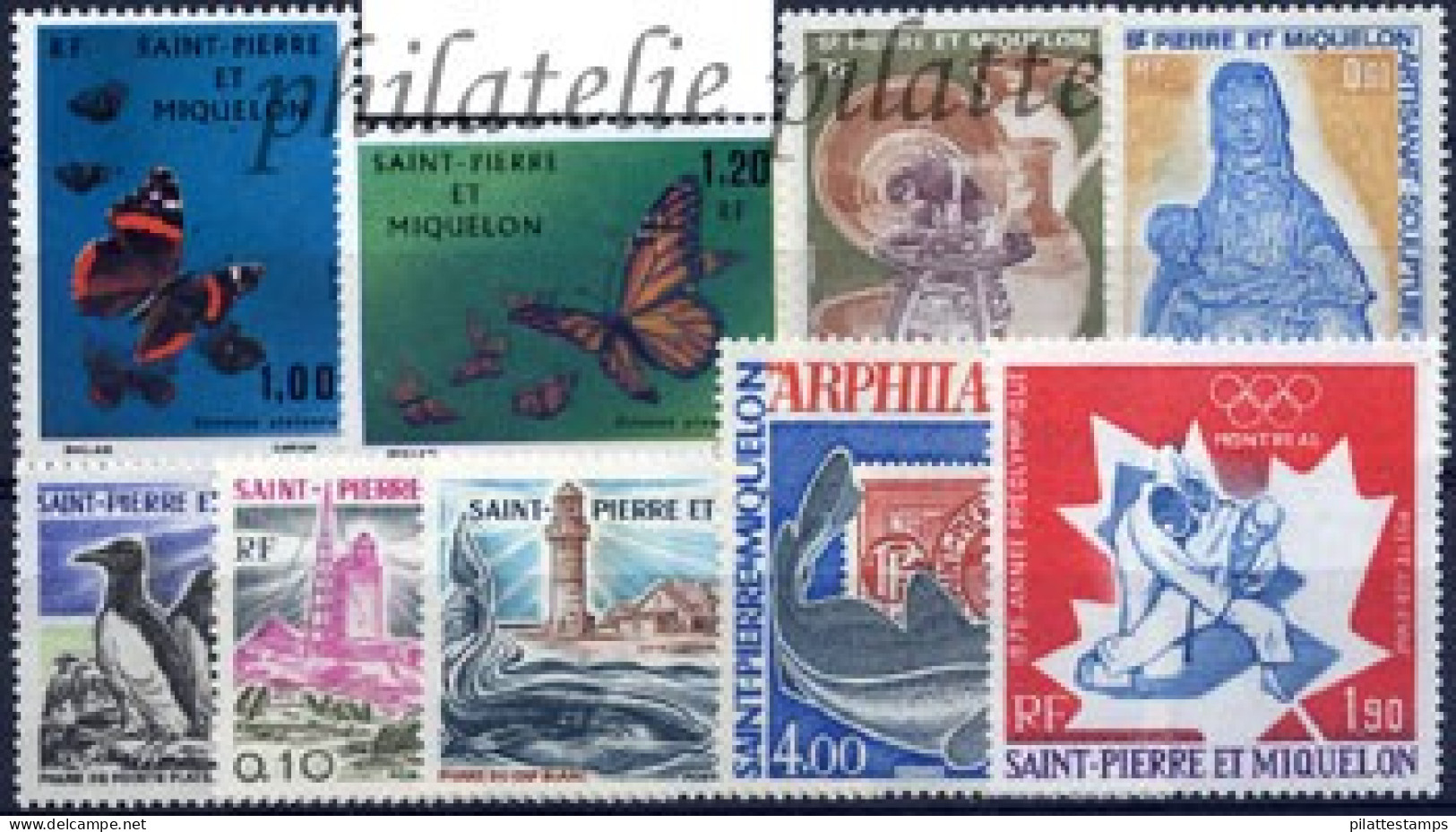 Saint-Pierre & Miquelon Année Complète 1975 - Annate Complete