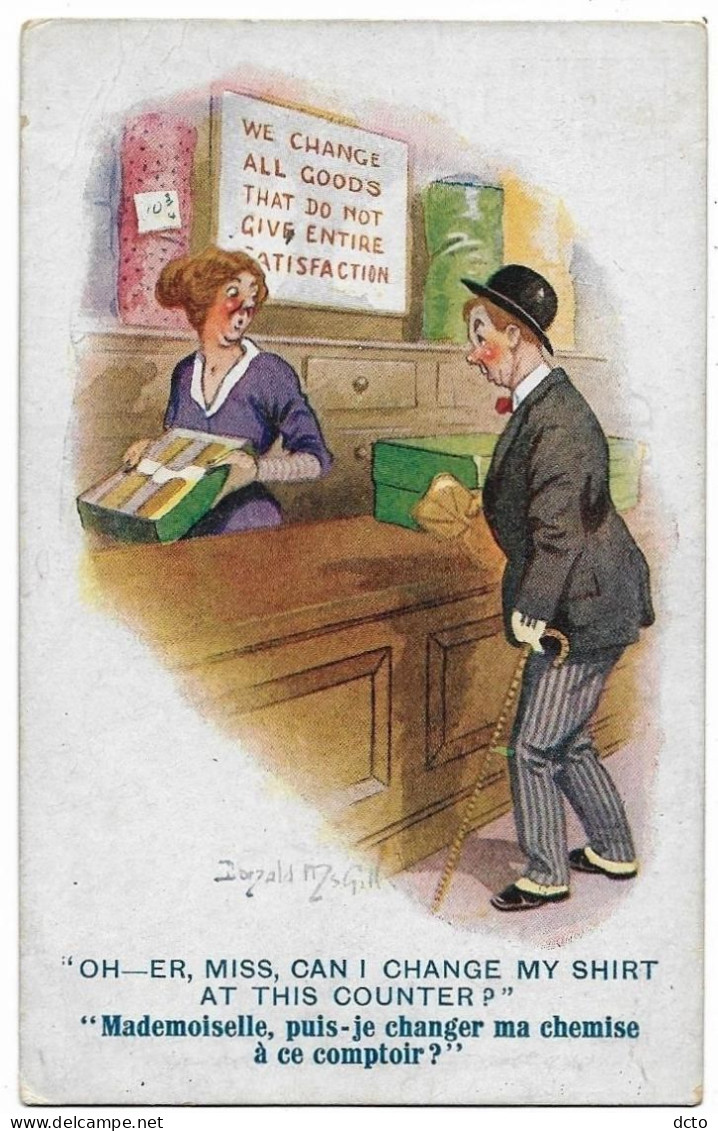 2 Cpa D Mc Gill I Will Show Them I'm A Lady. Je Leur Montrerai Qui Je Suis ! Can I Change My Shirt Puis-je Changer Ma Ch - Mc Gill, Donald