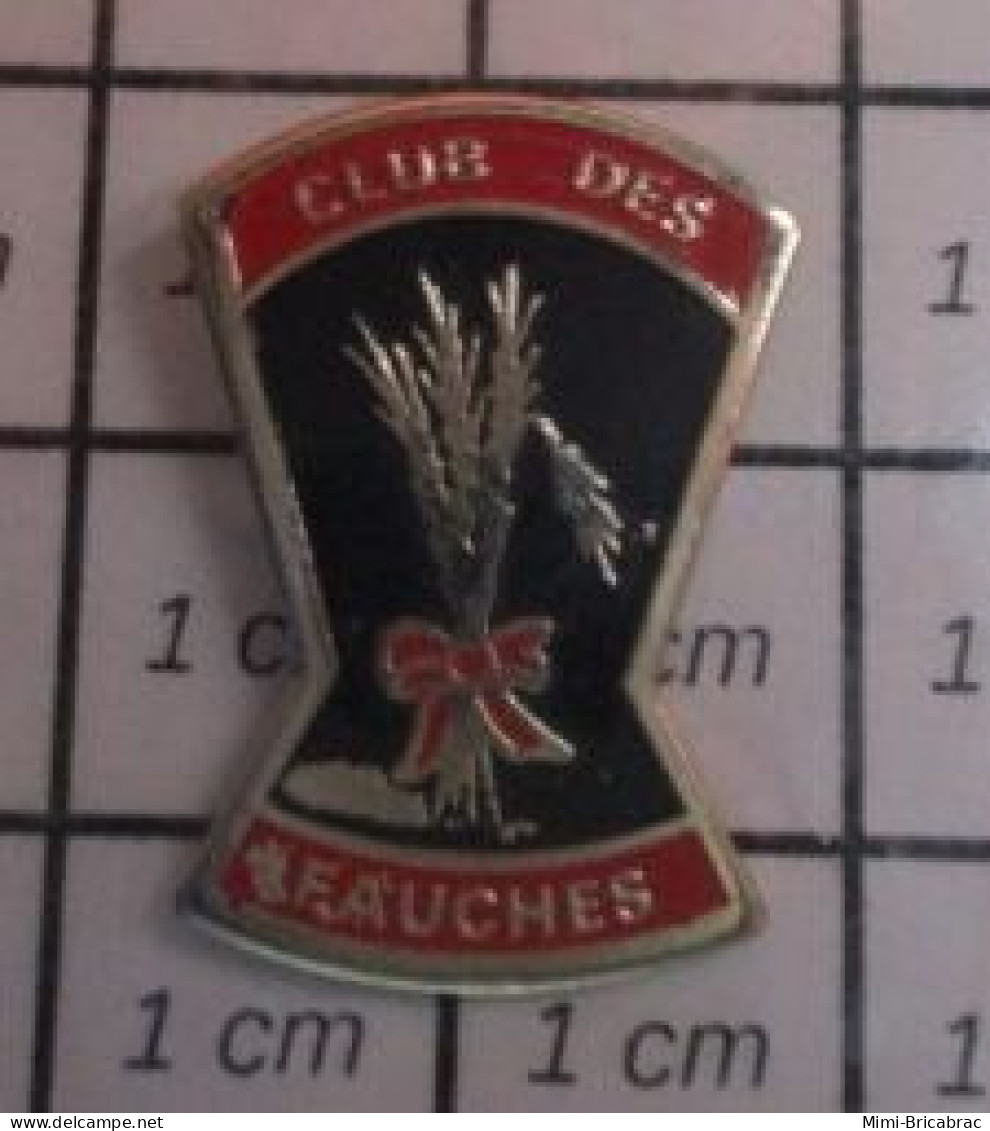 1218c Pin's Pins / Beau Et Rare / ASSOCIATIONS / CLUB DES FAUCHES GERBE DE BLE - Associations