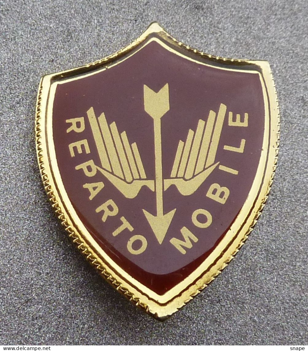 Distintivo Vetrificato Grande - Polizia - Reparto Mobile - PS - Usato Obsoleto - Italian Police Insignia (283) - Policia