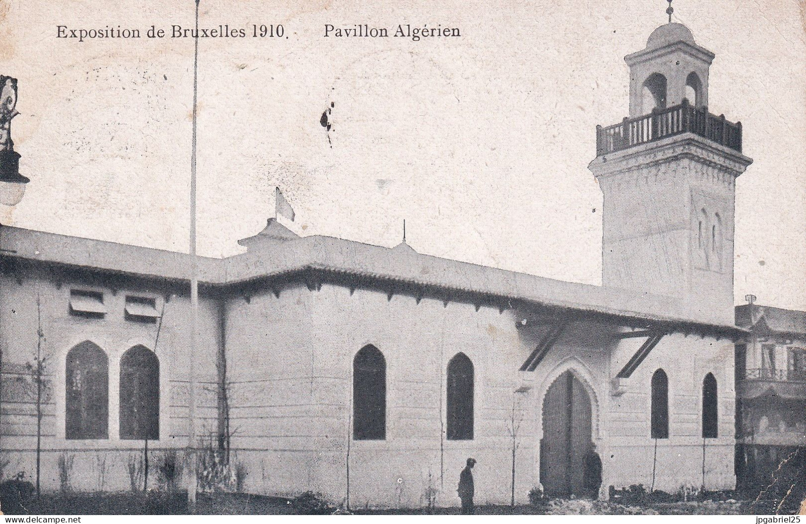 LAP Bruxelles Exposition 1910 Pavillon Algerien - Enseignement, Ecoles Et Universités