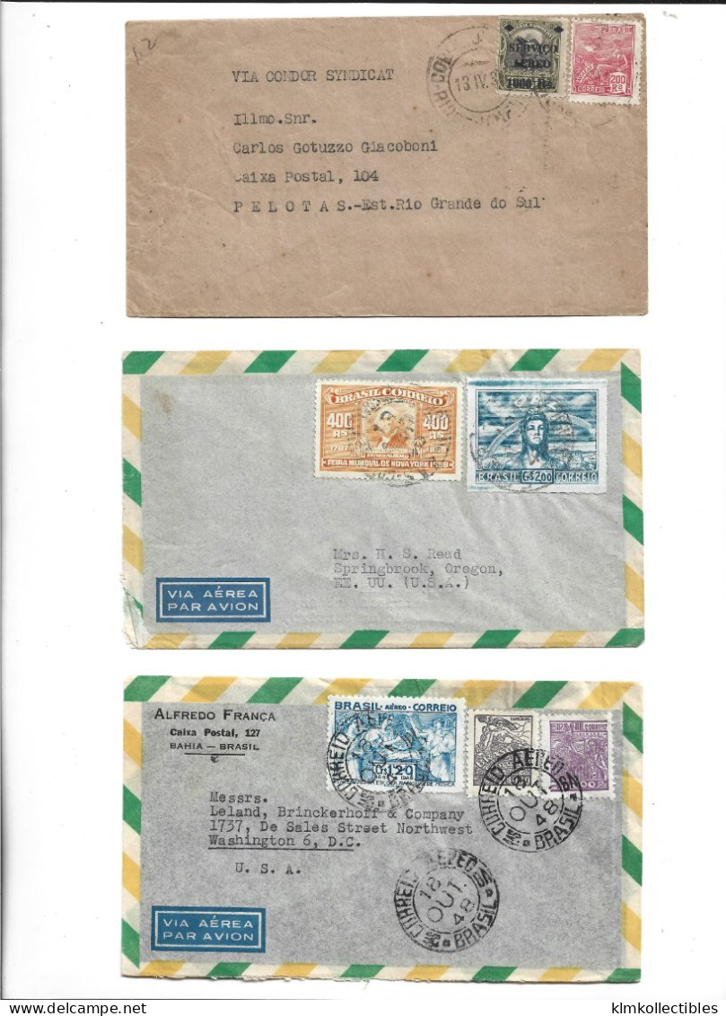 BRAZIL BRASIL - POSTAL HISTORY LOT - AIRMAIL - Other & Unclassified