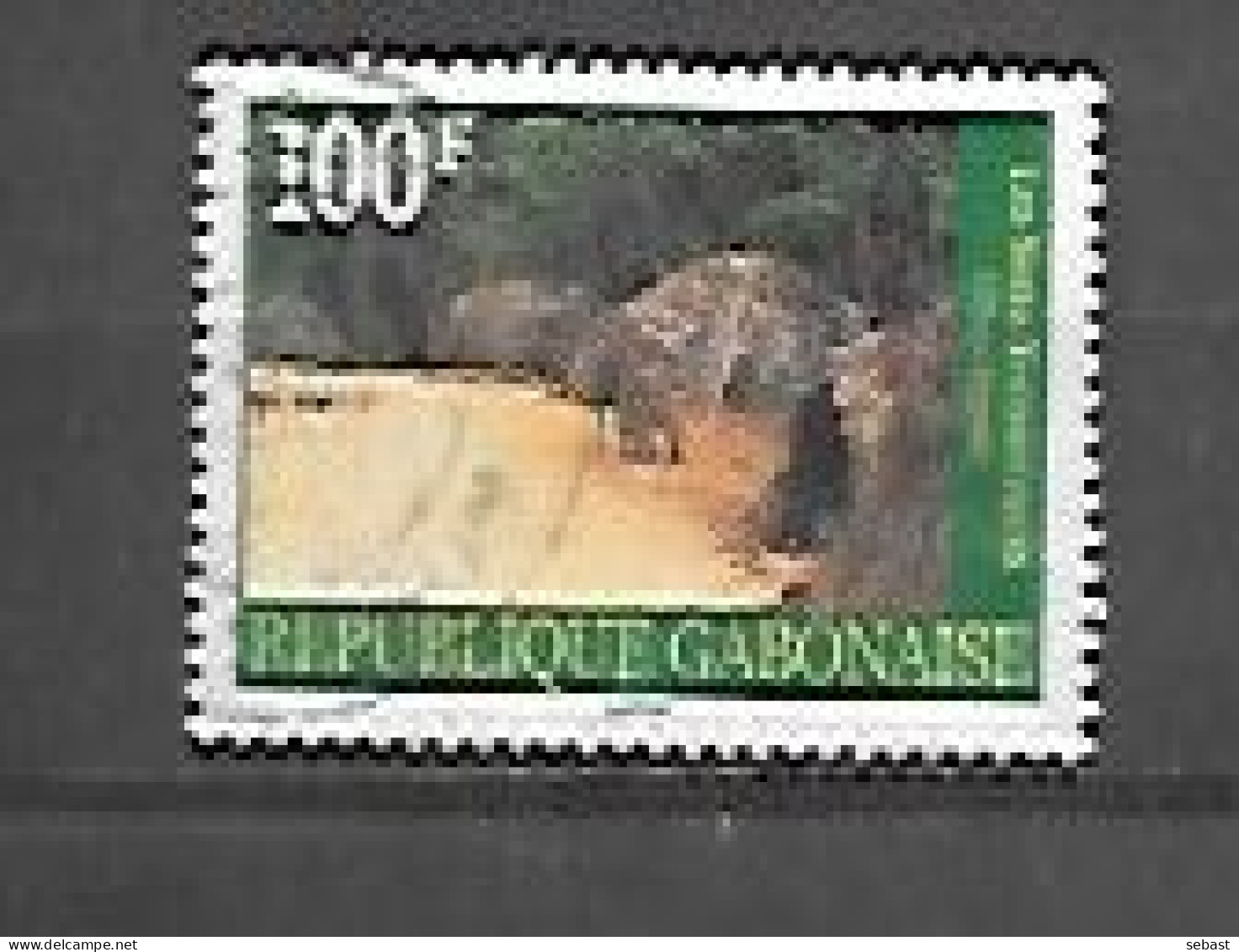 TIMBRE OBLITERE DU GABON DE 2000 N° MICHEL 1500 - Gabun (1960-...)