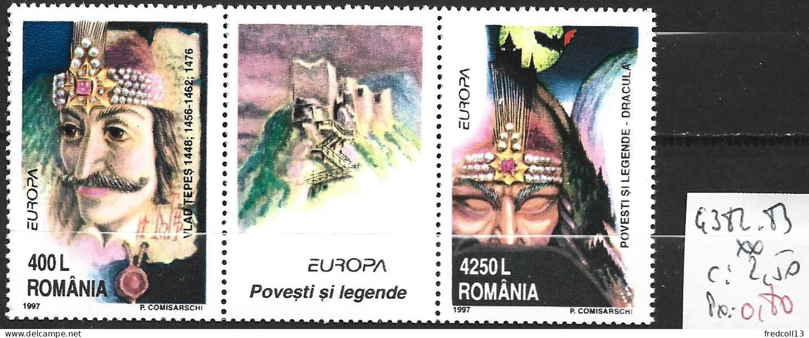 ROUMANIE 4382-83 ** Côte 2.50 € - Unused Stamps