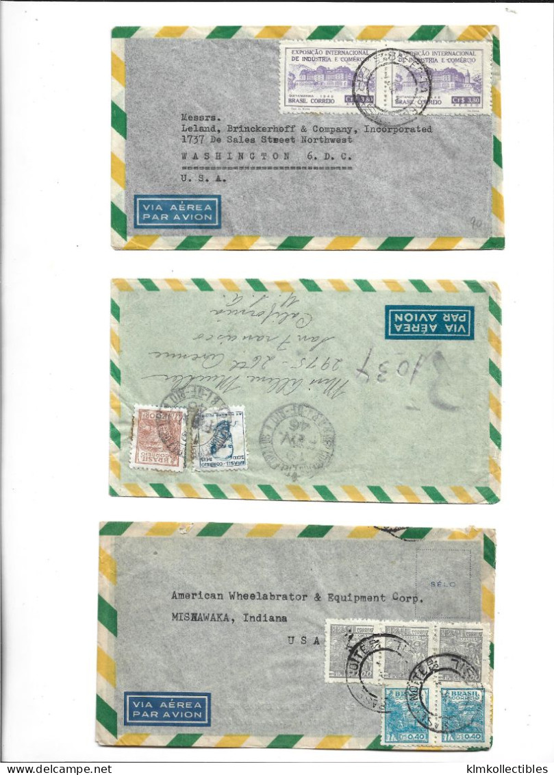 BRAZIL BRASIL - POSTAL HISTORY LOT - AIRMAIL - Sonstige & Ohne Zuordnung