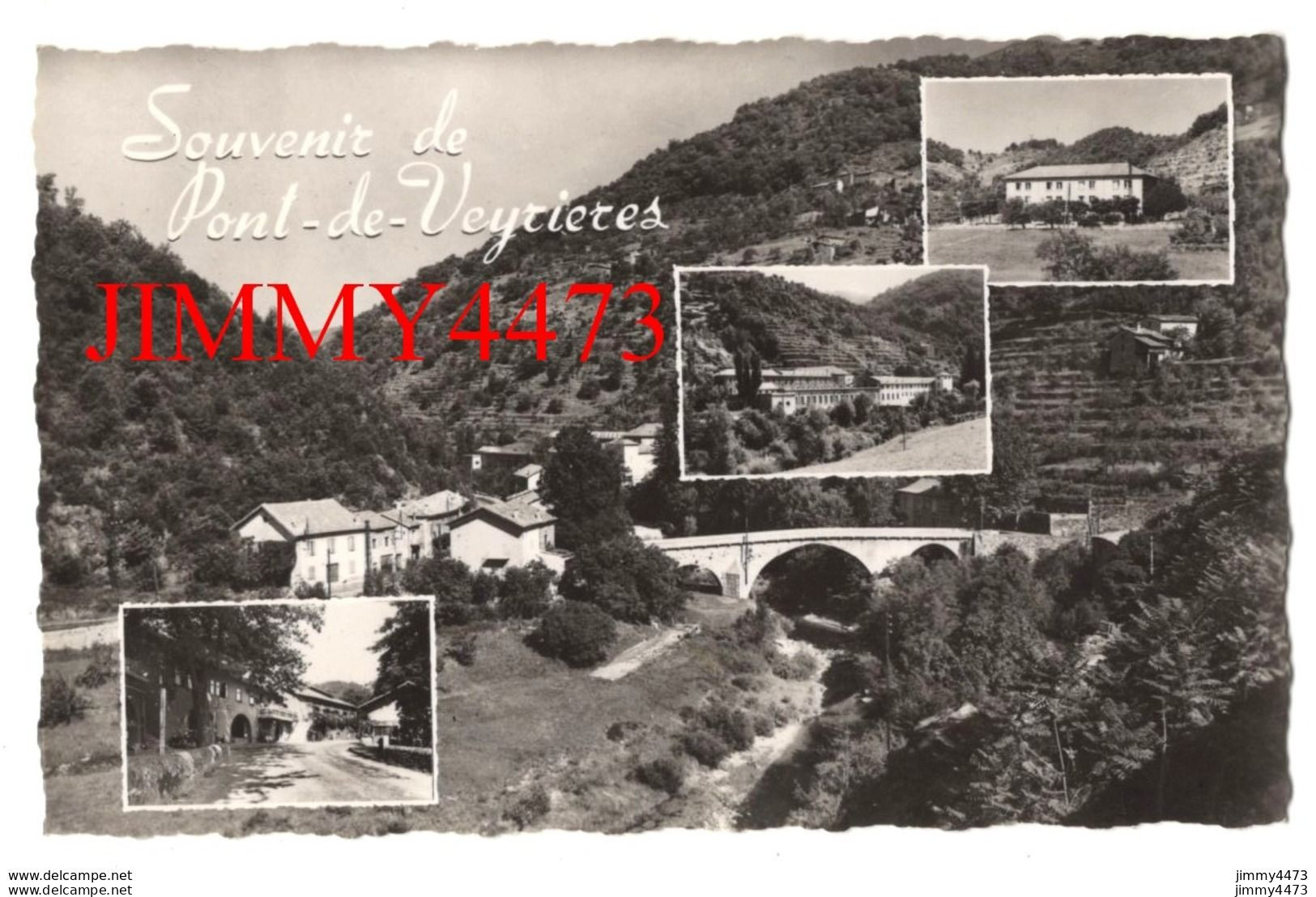 CPSM - PONT-de-VEYRIERES ( Arr. De Largentière Ardèche ) Edit. La Cigogne à Grenoble - Largentiere