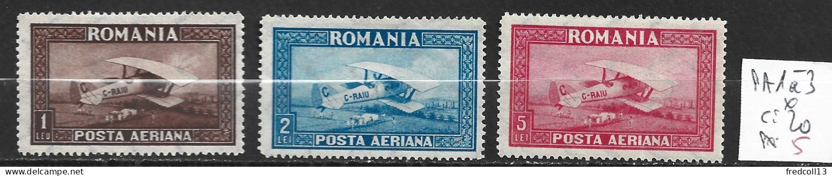 ROUMANIE PA 1 à 3 * Côte 20 € - Unused Stamps