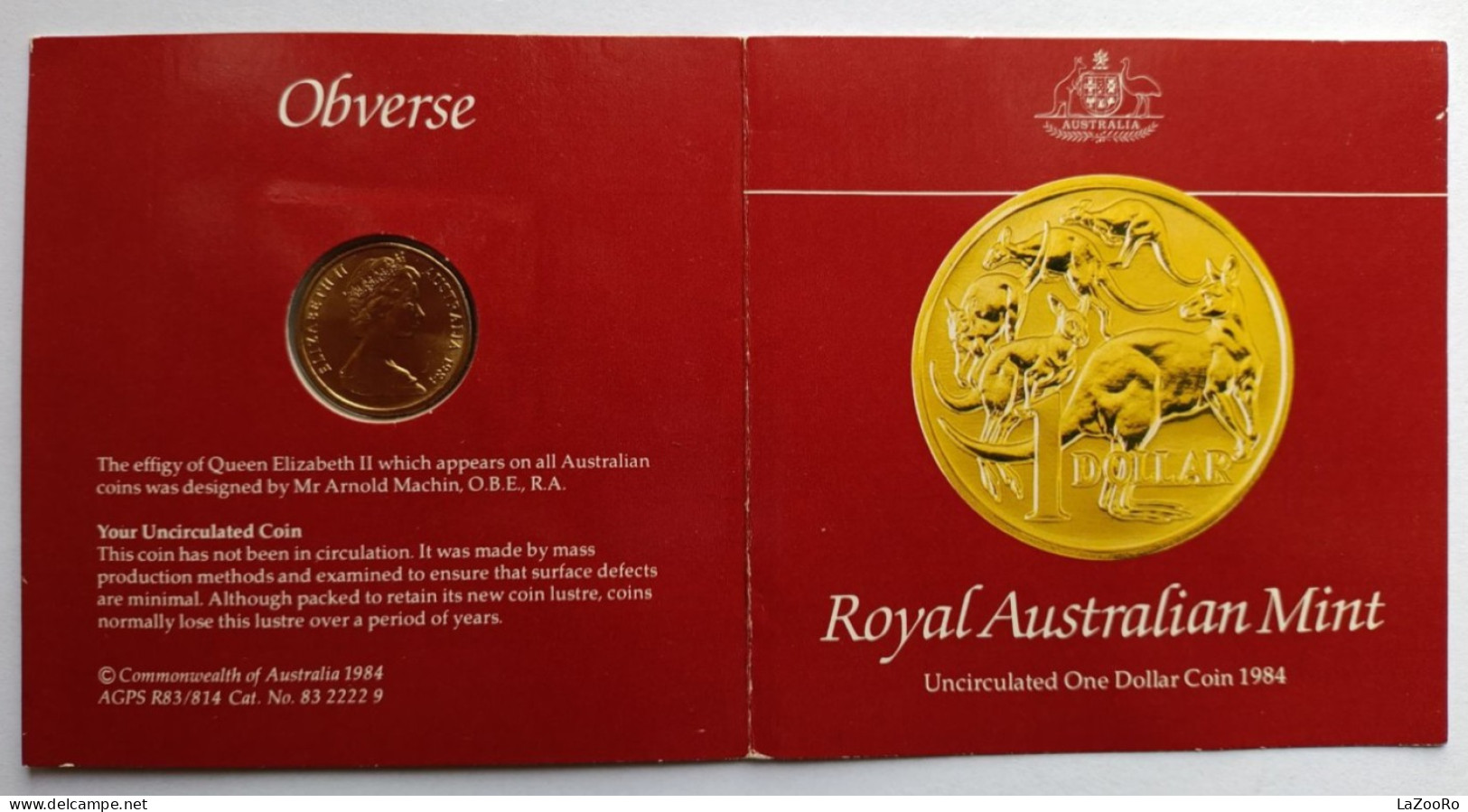 LaZooRo: Australia 1 Dollar 1984 UNC - Dollar