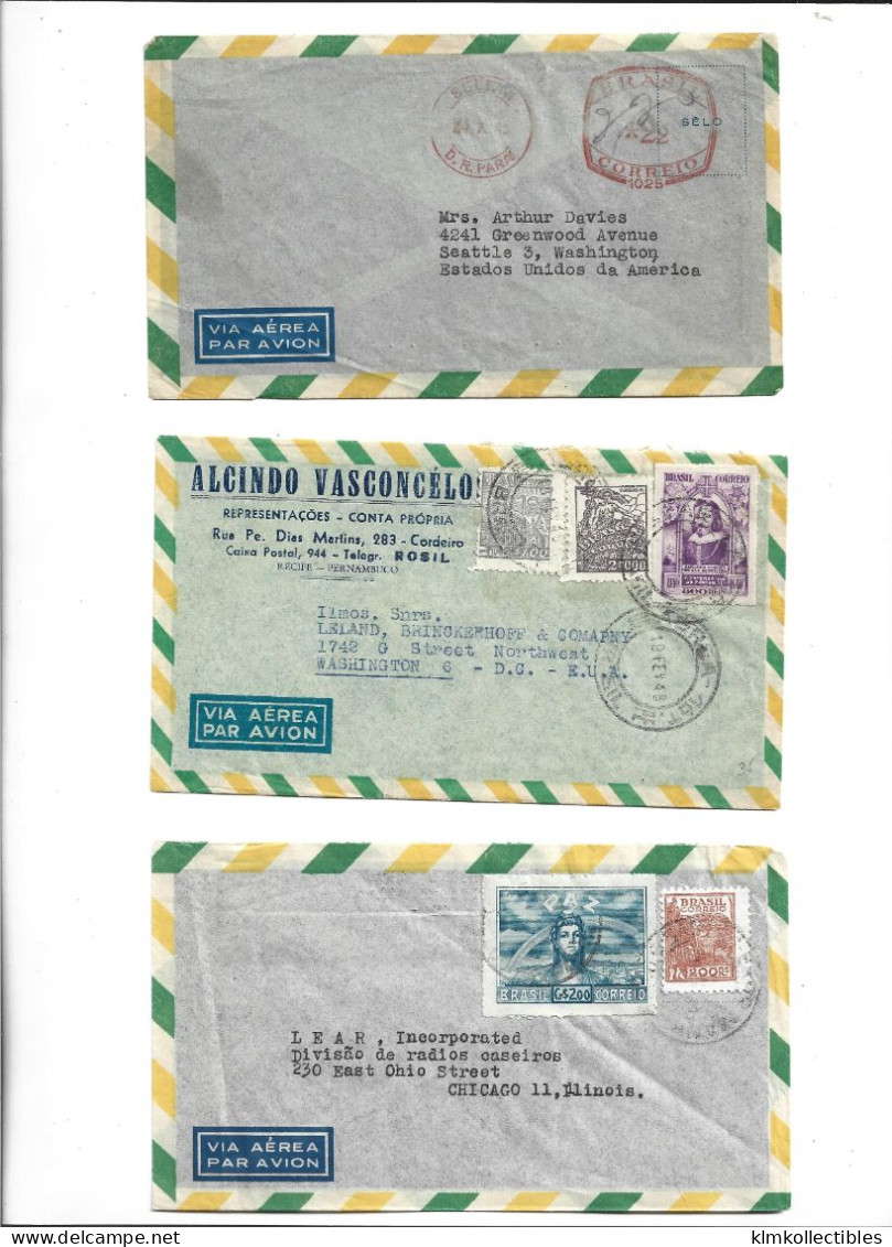 BRAZIL BRASIL - POSTAL HISTORY LOT - AIRMAIL - Other & Unclassified