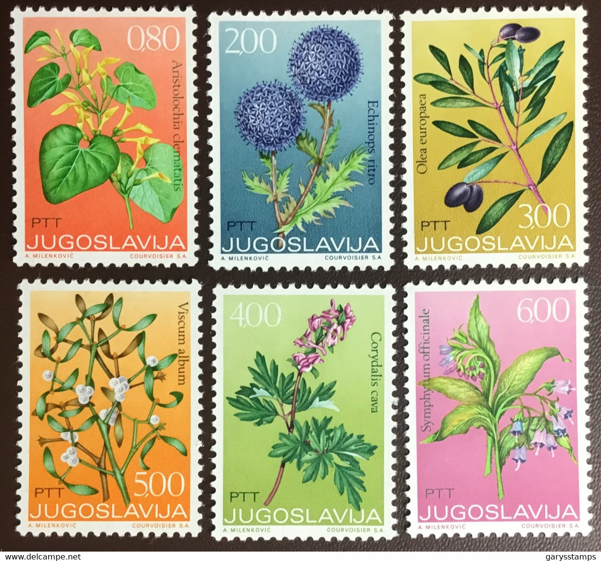 Yugoslavia 1973 Medicinal Plants MNH - Piante Medicinali