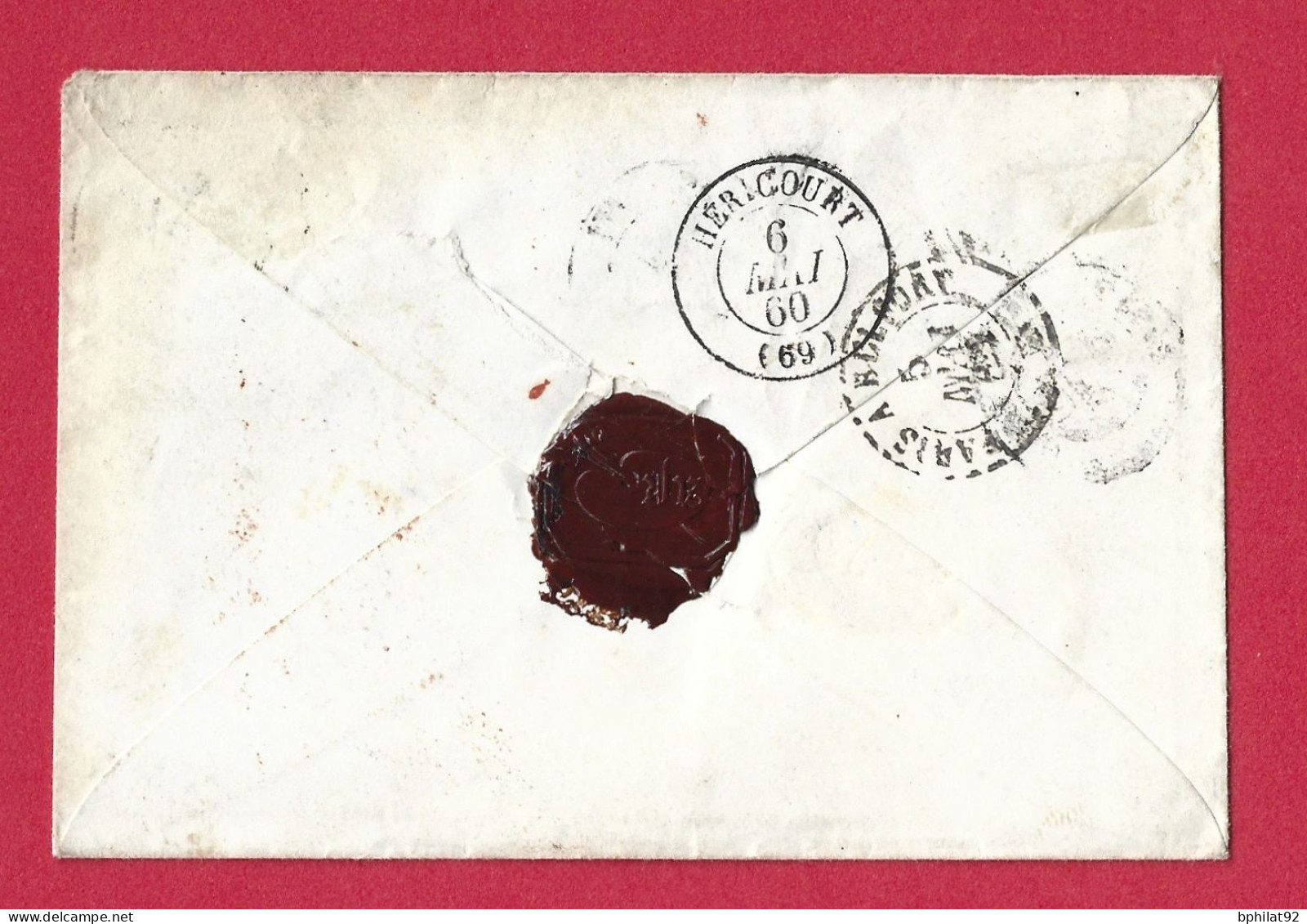 !!! SUISSE, 40 CTS HELVETIA DEBOUT SUR LETTRE DE GENEVE POUR LA FRANCE DE 1860 - Briefe U. Dokumente