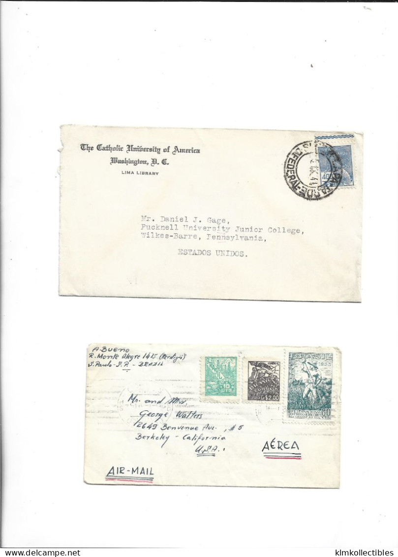 BRAZIL BRASIL - POSTAL HISTORY LOT - VERSO CINDERELLA VIGNETTE - Sonstige & Ohne Zuordnung