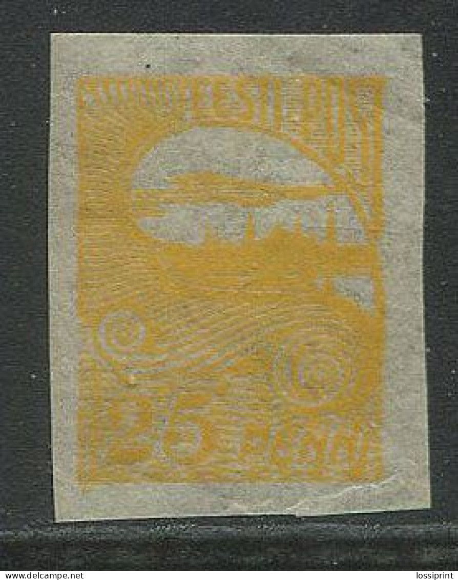 Estonia:Unused Imperforated Stamp Tallinn Silhouette 25 Pence, 1924, MNH - Estland