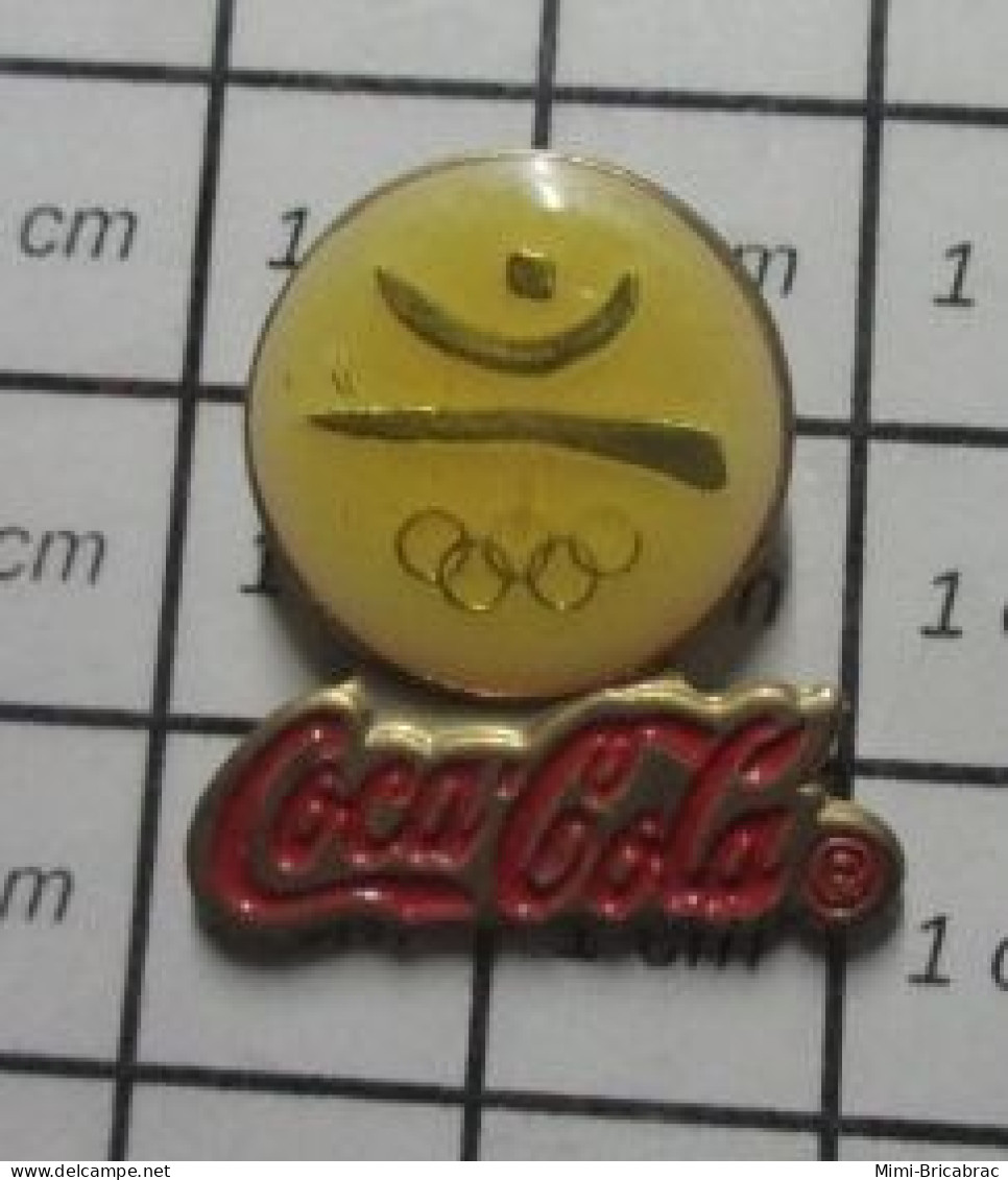 1522 Pin's Pins / Beau Et Rare / JEUX OLYMPIQUES / 1992 BARCELONA BARCELONE COCA-COLA - Jeux Olympiques
