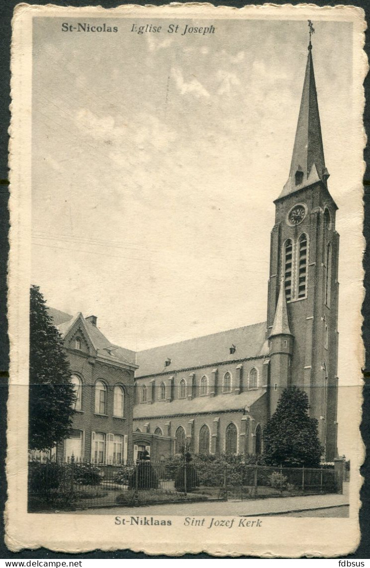 SINT NIKLAAS - Sint Jozef Kerk - St Nicolas Eglise ST Joseph - Uitg. Foubert - Gelopen Kaart - Sint-Niklaas