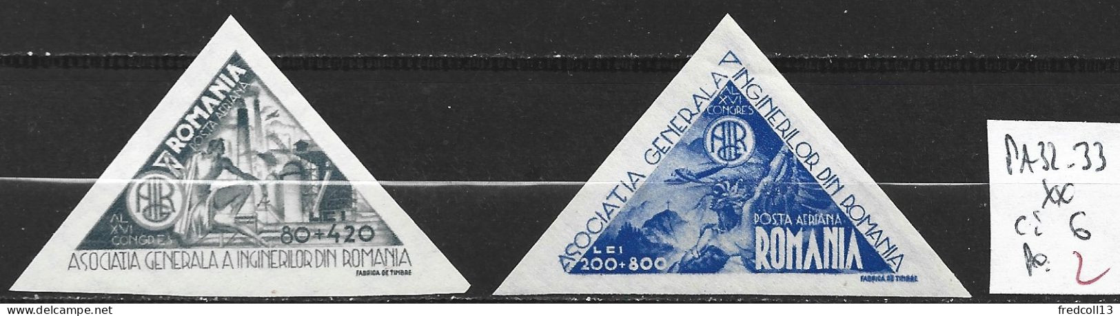 ROUMANIE PA 32-33 ** Côte 6 € - Unused Stamps