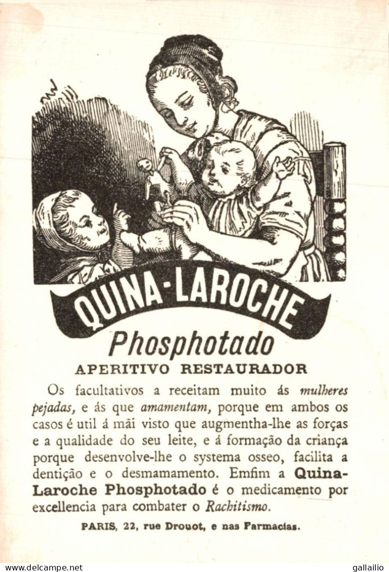 CHROMO QUINA LAROCHE PHOSPHOTADO - Otros & Sin Clasificación