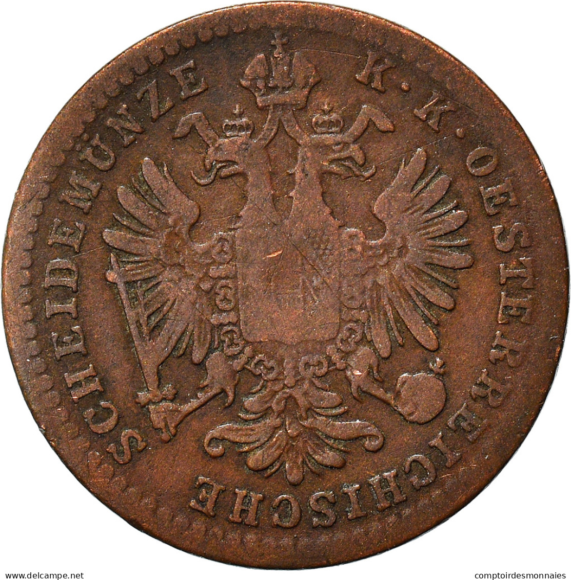 Monnaie, Autriche, Franz Joseph I, Kreuzer, 1860, TB+, Cuivre, KM:2186 - Austria