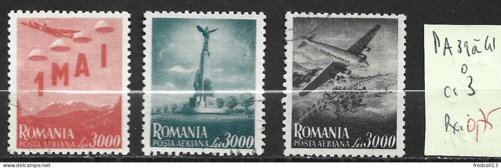 ROUMANIE PA 39 à 41 Oblitérés Côte 3 € - Used Stamps