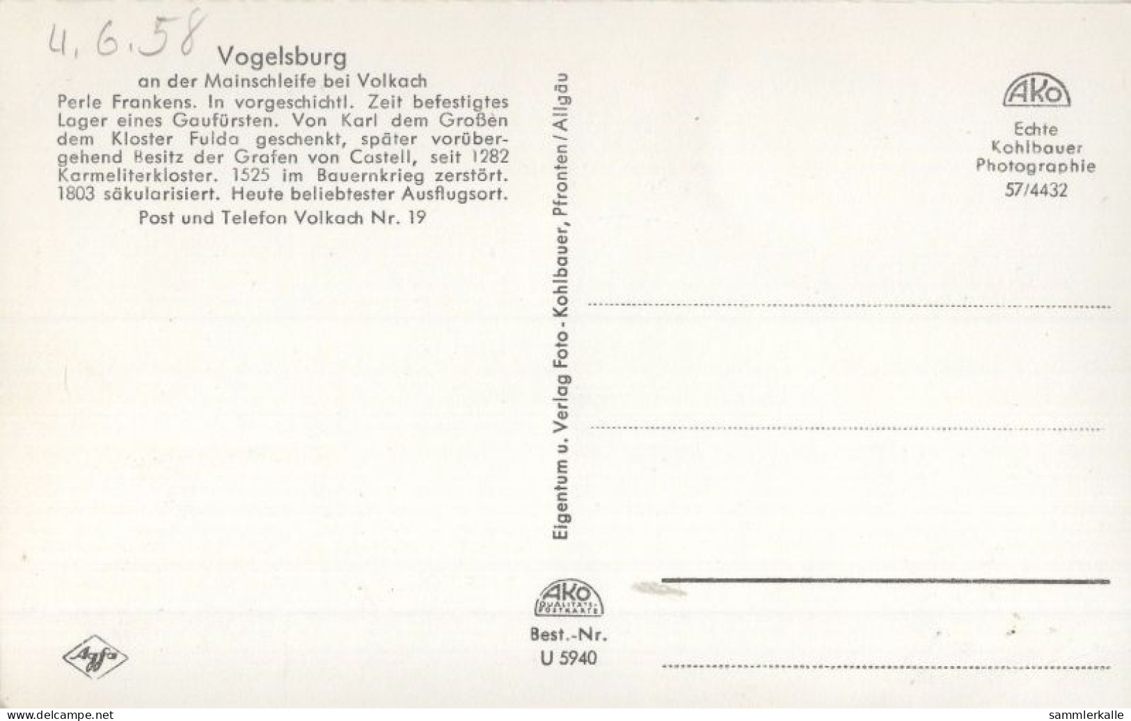129701 - Volkach - Weingut Vogelsburg - Kitzingen
