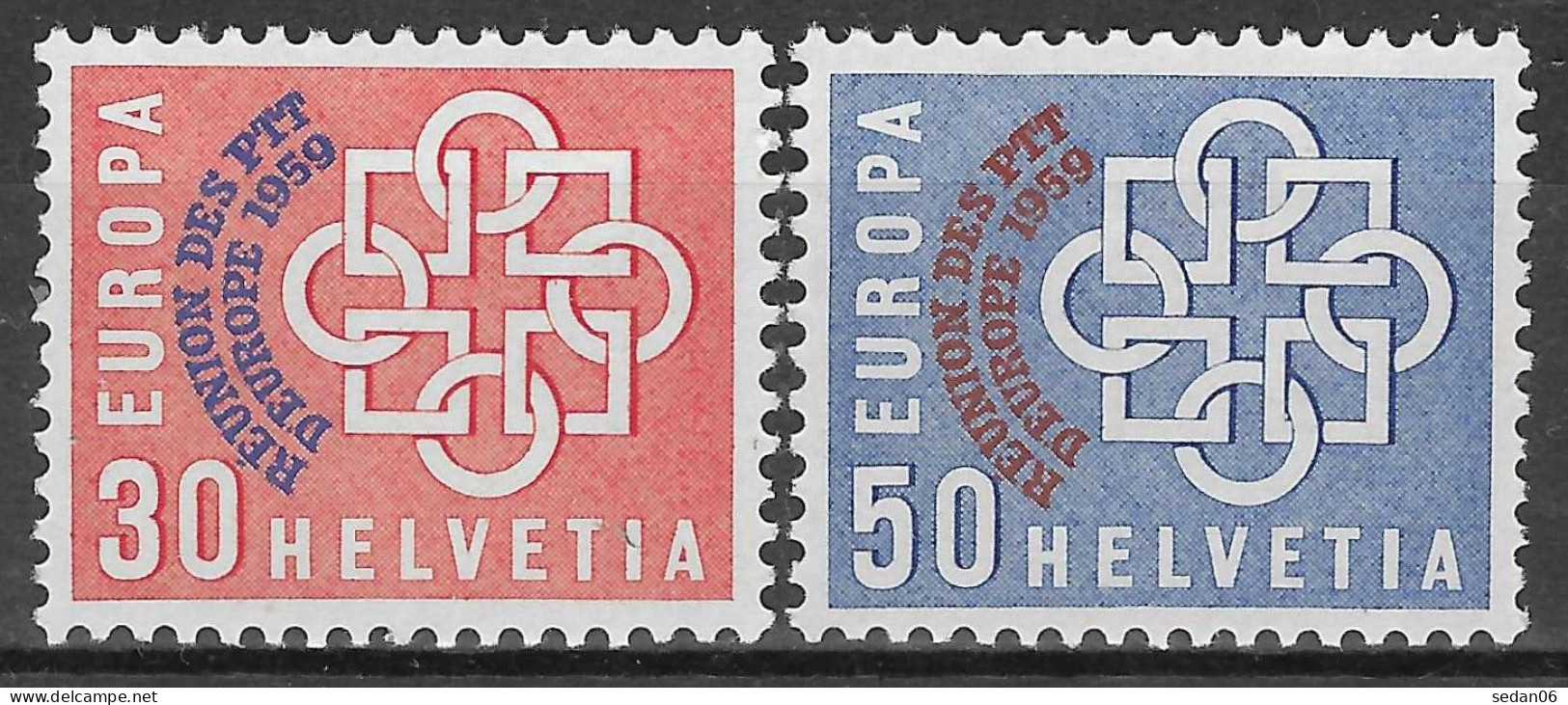 SUISSE N°632/633* (europa 1959) - COTE 30.00 € - 1959