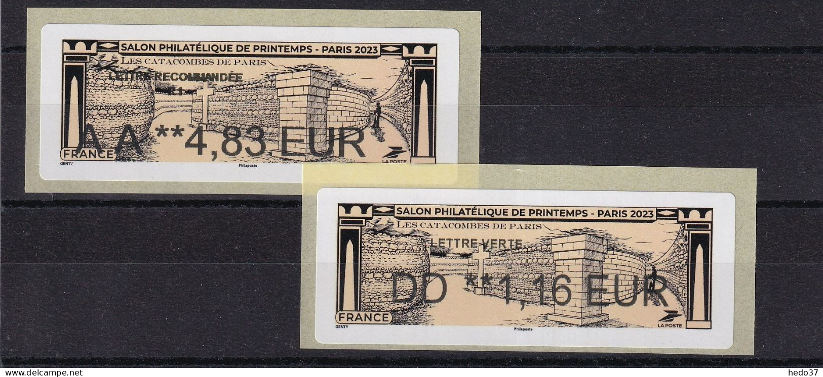 France Timbres De Distributeurs N°1287 -  Ensemble De 2 Valeurs - Neuf ** Sans Charnière - TB - 2010-... Viñetas De Franqueo Illustradas