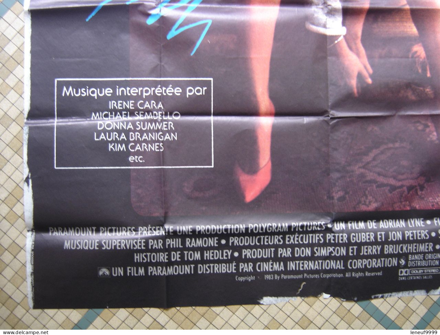 Affiche FLASHDANCE Jennifer Beals Adrian Lyne 1983 CINEMA