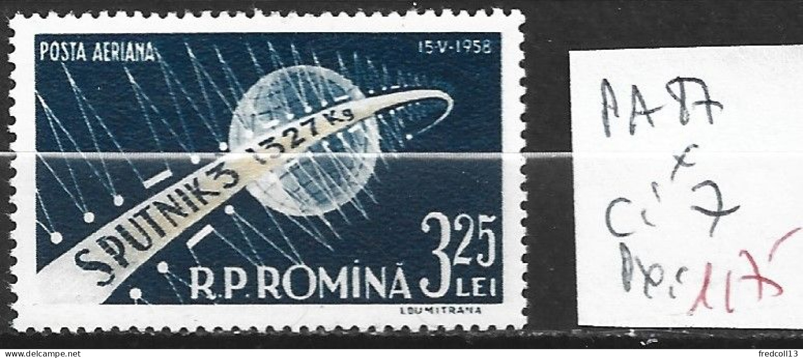 ROUMANIE PA 87 * Côte 7 € - Unused Stamps