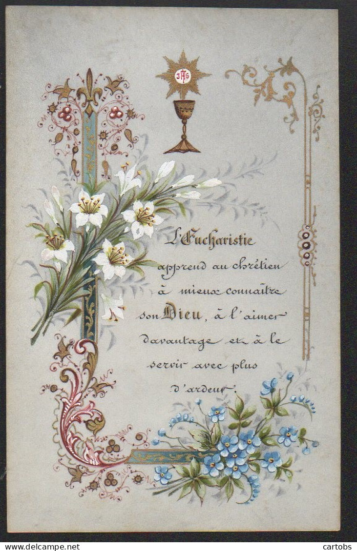 Image Religieuse  De 1908 (9x14cm) Souvenir (sur Support Genre Acétate)  - Religion &  Esoterik