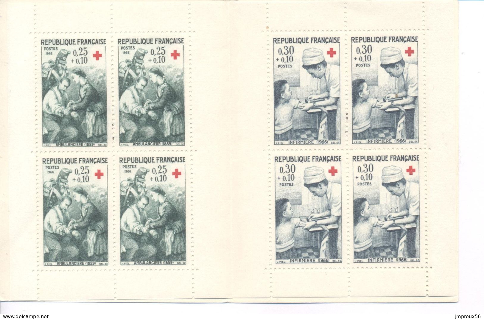 CR2015 Carnet Croix Rouge 1966 - Red Cross